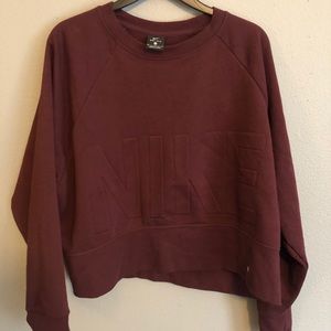 Nike crewneck crop sweatshirt